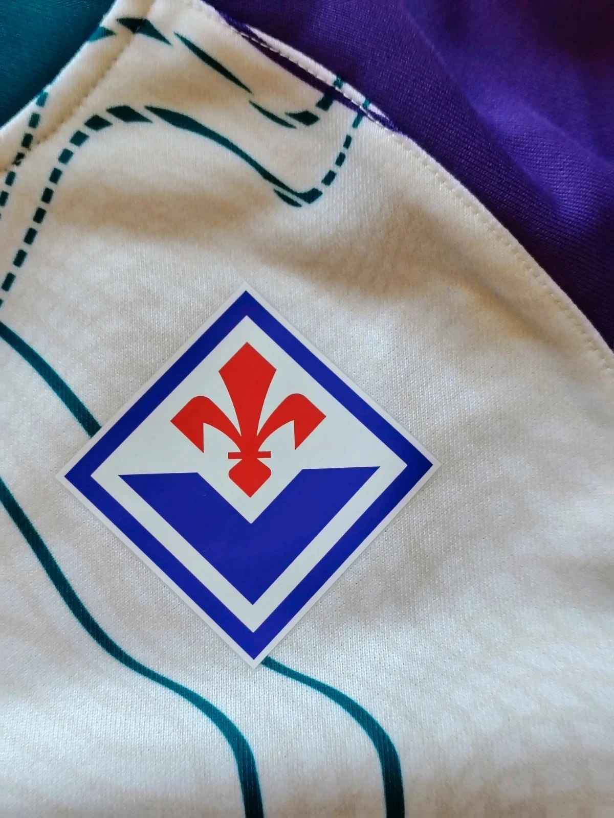 Maillot de football homme Kappa original Fiorentina sweat-shirt d'entraînement Kombat – photo 3